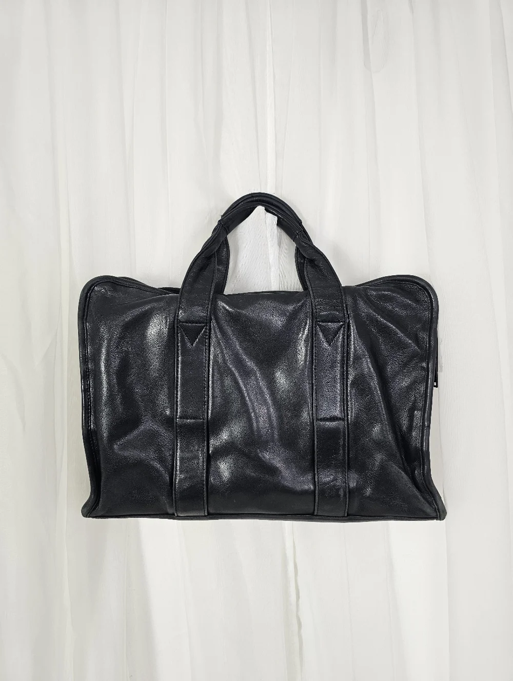 Tumi Alpha 907D3 Slim Portfolio Briefcase Vintage Sleek Black Napa Leather